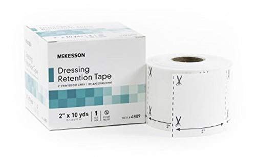 Mckesson - Dressing Retention Tape Nonwoven Fabric / Printed Release Paper 2 Inch X 10 Yard White Nonsterile - 1/Box - Mck #TOP8