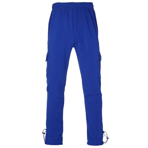 Mens Fleece Cargo Sweatpants Multi-Pocket Loose Casual M-5XL Tall and Big Size3