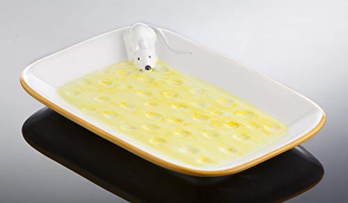 Bassano italienische Keramik rechteckige Käseplatte- Teller mit...