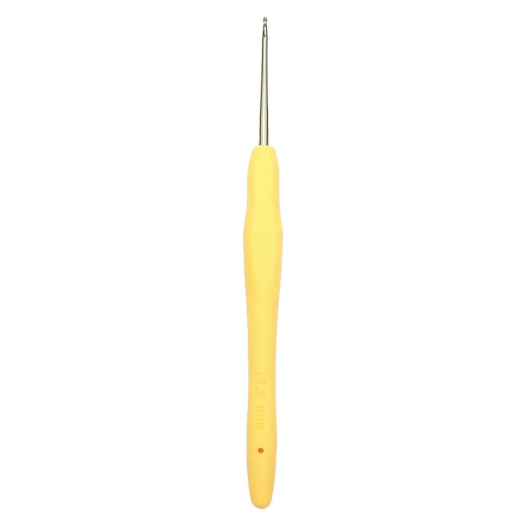 bnf® Soft Poly Grip Handle Metal Crochet Hook for Hand Sewing Arts Tool 1.5mm |Crafts | Needlecrafts & Yarn | Crocheting & Knitting | Crochet Hooks-image-35