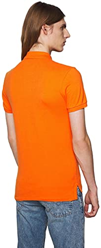 Image of Polo Ralph Lauren Men Custom Fit Mesh Pony Logo Shirt (L, SailingOrange)