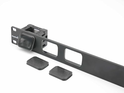 Support rack pour 3 JetKvm accessoire rackage avec plaques obturation amovibles