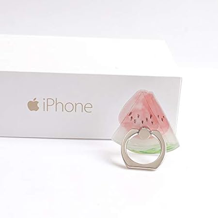 Amazon フルーツ 果物 Iphone Ring スマホ ホールド 落下防止 リングホルダー リングスタンド スマリング 指1本 スイカ 可愛い 西瓜 Watermelon ホールドリング 通販