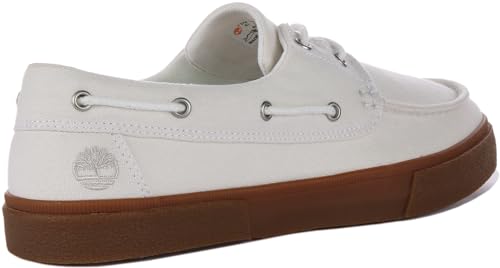 Timberland Men's Union Wharf 2.0 EK+ 2 Eye Boat Oxford, White Canvas, 13 Medium4