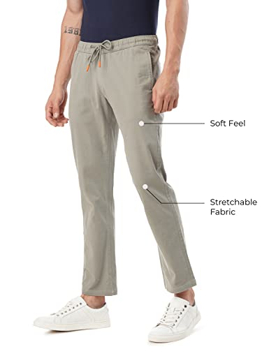 Image of FYLTR Men's Taper Fit Stretch Cotton Joggers with Elasticated Waistband & Drawstrings