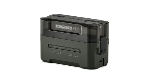 Tilta NP-W235 Portable Charging Station - Green | Charge 4 Batteries w/USB-C PD 45W Fast Charge | Safe for X-T5, X-T4, X-S20, GFX100 II, GFX100S, GFX100RF, GFX50S II, GFX50S, XH2S, XH2