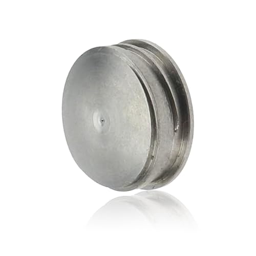 Aluminium Battery Screw Cover Cap Lid Plug Replacement for Apple G6 Wireless Bluetooth Keyboard A1314 and A1339 Magic Trackpad (Silver)