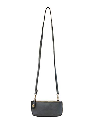 Image of Joy Susan Women's Fashion Purse Mini Crossbody Wristlet Clutch Handbag - Dark Chambray