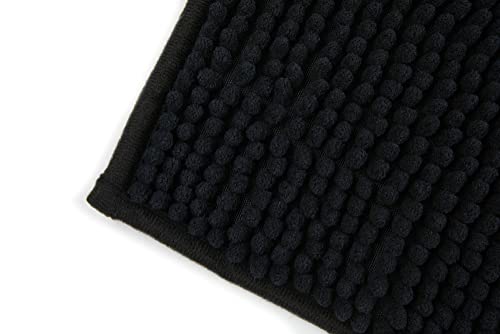 Emma Barclay Noodle Soft Touch Non-Slip Bathroom Rug in Black - Bath Mat 45x75cm - Image 4
