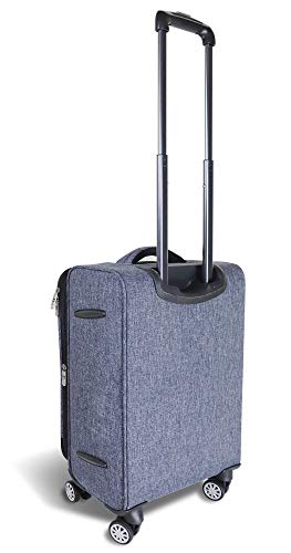 Mavii Costume Rack Carry-On Luggage with Spinner Wheels, Gray