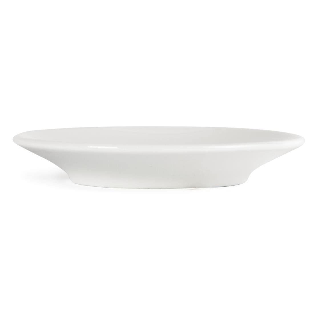 Olympia Nextday Catering Y112 tazzine e piattini, colore: bianco