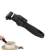 Mango de olla extraíble, asas desmontables color, accesorio de repuesto para utensilios de cocina, mango universal de sartén, asas de repuesto para ollas y sartenes con 2 guantes de horno