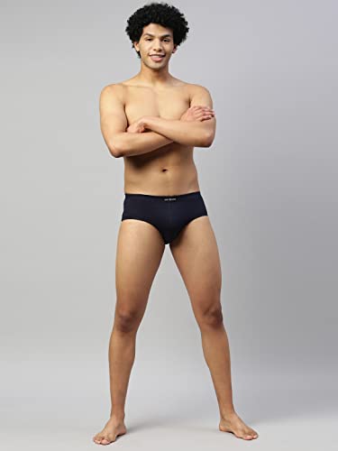 Image of Dixcy Scott Men's 100% Cotton Fabric with Anti Microbial Finish Solid Brief - Vital Brief- Assorted - Print & Color May be Vary (Pack of 4)