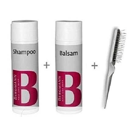 bergmann pflegeset shampoo balsam burste fur perucken haarteile haarsysteme toupets fulllacewig kunsthaarperucken