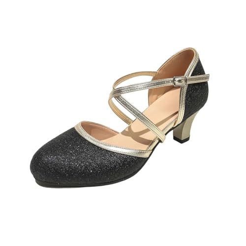 Chaussures de danse latine pour femme en dentelle sexy à bout ouvert