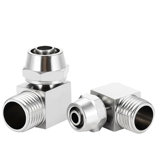 Conector de aire de cobre KLL4-01 con recubrimiento de níquel antioxidante