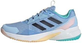 adidas Tênis feminino Crazyflight 6 Indoor, Azul/azul marinho/azul