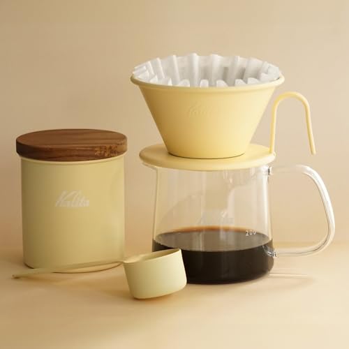 Carita Kalita Earth Series SUNA Coffee Dripper, Stainless Steel, For 2-4 People