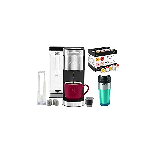 Keurig K-Supreme Plus Single-Serve K-Cup Pod Coffee Brewer Bundle with 96-Count K-Cup Set and Tumbler (3 Items)
