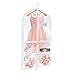 Univivi Clear PVC Dance Costume Bags Garment Bag 40 Inch for Dance Competitions, with 4 Medium Clear Zipper Pockets and 1 Large Back Zippered Pocket (Clear)