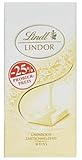 Zum Probierpreis: Feinste weiße Lindt Schokolade, gefüllt mit einer unendlich zart-schmelzenden LINDOR- Füllung, die sich am Gaumen zum vollsten Genuss entfaltet