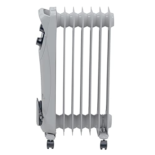 Comfort Zone Cz8008 1,500-Watt Electric Oil-Filled Radiant Radiator Heater, Permanently Sealed, Never Refill, Adjustable Thermostat, Stay-Cool Handle, Tip-Over Switch & Overheat Protection System #TOP5