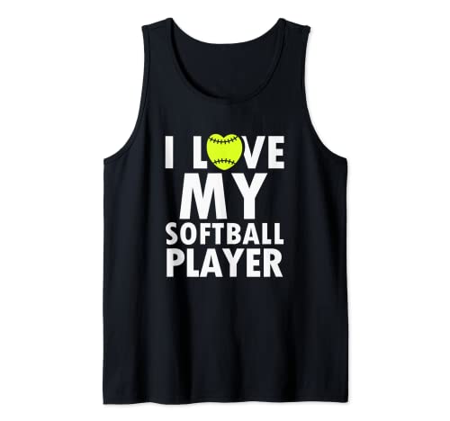Softbol - I LOVE My Softball Player Camiseta sin Mangas