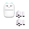 freneci Pocket Thermal Printer Mini Printer voor notities met 11 rollen papier