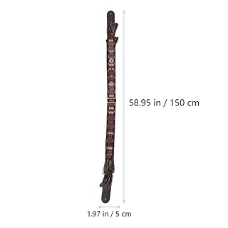 Vaguelly 2 Pcs Pièces Guitares Délicat Roman Accessoire en Cuir Usure-Ceinture Café Électrique Épaule Acoustique Pu… - Les Beatles, Paul McCartney, John Lennon, RIngo Starr, George Harrison Vaguelly 2 Pcs Pièces Guitares Délicat Roman Accessoire en Cuir Usure-Ceinture Café Électrique Épaule Acoustique Pu… – Image 5