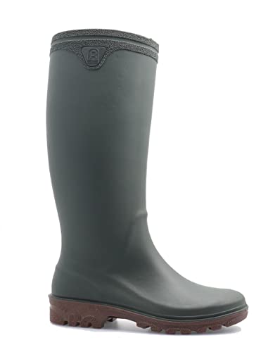Bottes de chasse Cyclone antidérapantes en PVC Rouchette pour marcher dans la boue