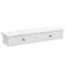 [en.casa] Estantería de Pared con cajón - 10x60x15 cm – Blanco -...