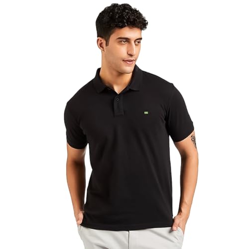 Image of Elamgreen Men's Cotton Rich Polo T Shirt | Collar Tshirts | Half Sleeves | Plain-Regular Fit