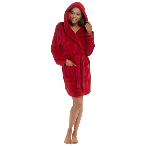 Peignoir à capuche Lora Dora pour femme contre le froid de l'hiver