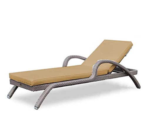 Coussin imperméable antidérapant pour chaise longue extérieur matelas lavable - 2