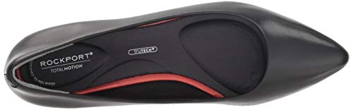 Rockport Women's Total Motion Adelyn Ballet Flat, Black Burn Calf, 10 M Us #TOP4