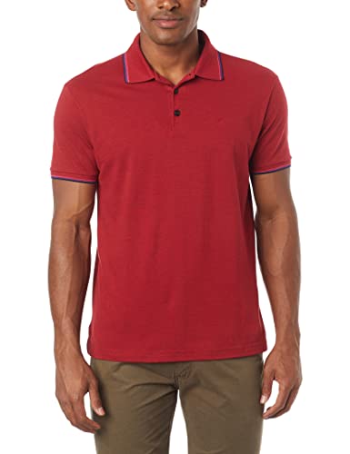 Polo, Polo Piquet Melange Easa Frisos Classic, Ellus, Masculino, Vermelho Mescla, P