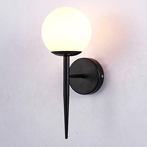 TAXXII Lámpara de Pared Moderna Cristal Industrial Vintage, Aplique LED Retro E27 para Pasillo, Sala de Estar, balcón, Dormitorio.