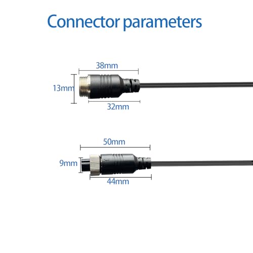 Image of 49ft 4 Pin Camera Cable Video Cable for Reverse Camera Rear View Camera System Truck Trailer Bus Car 1pcs