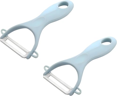 2-Pack Ceramic Y-Peeler Set Sharp Rust-Proof