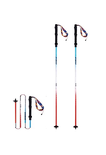 Barra de senderismo plegable Aonijie de aluminio ligero color arcoíris 120cm