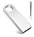 Produktbild 256GB USB Stick USB 2.0 Speicherstick Metall USB Sticks Pack Data Datenspeicher mit Lanyard, Silber