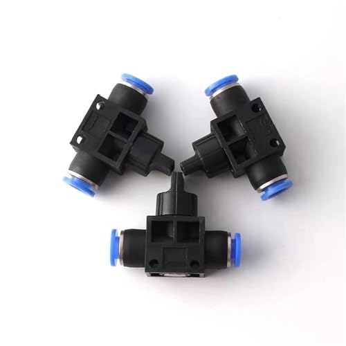 Manguera neumática de 10mm conectada al instante con unión de 2 vías 4