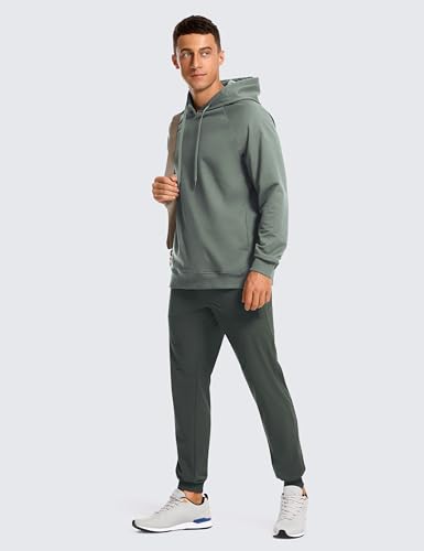 CRZ YOGA Hoodies for Men French Terry Hooded Sweatshirts Workout Athletic Casual Pullover Tops with Pocket4