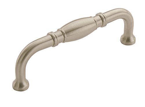 Amerock | Cabinet Pull | Satin Nickel | 3-3/4 inch (96 mm) Center to Center | Granby | 1 Pack | Drawer Pull | Drawer Handle | Cabinet Hardware