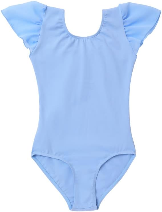 Bezioner Ballet Leotards for Girls Short Sleeve Girls Dance Leotards Toddler Gymnastics Leotards for 3-11 Years - Image 7