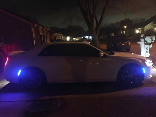 Set 4 luces LED laterales azules ahumadas para Chrysler 300 miniatura 7