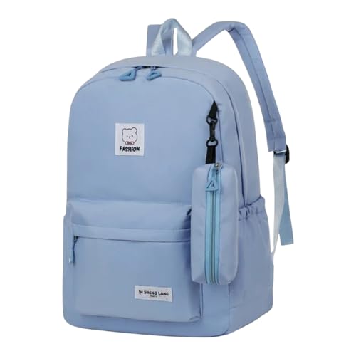 Image of College Bag for Girls & Women | Lightweight Water-Resistant College School Bag | Travel Daypack with Front Pocket & Side Compartments