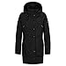 Knuffelwuff Damen Übergangsjacke - Leichte wasserdichte Jacke Lexington Größe: M / 38 Schwarz - Atmungsaktive Regenjacke mit extra vielen Taschen für Outdoor, Wandern, Reisen, Gassi gehen