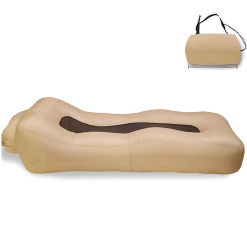 Divano Gonfiabile ad Aria Sdraio Air con Borsa Portatile Custodia Divano Gonfiabile Materasso Lettino Campeggio Sedia da Esterno per Viaggi Spiaggia Mare Piscina Divano Gonfiabile Campeggio