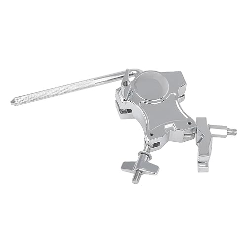Single L Rod Mount Clamp Mounting Bracket Zinc Alloy Drum Parts Extension Clip para Percusión Accesorio Instrumento Musical Soporte para Micrófono miniatura 6